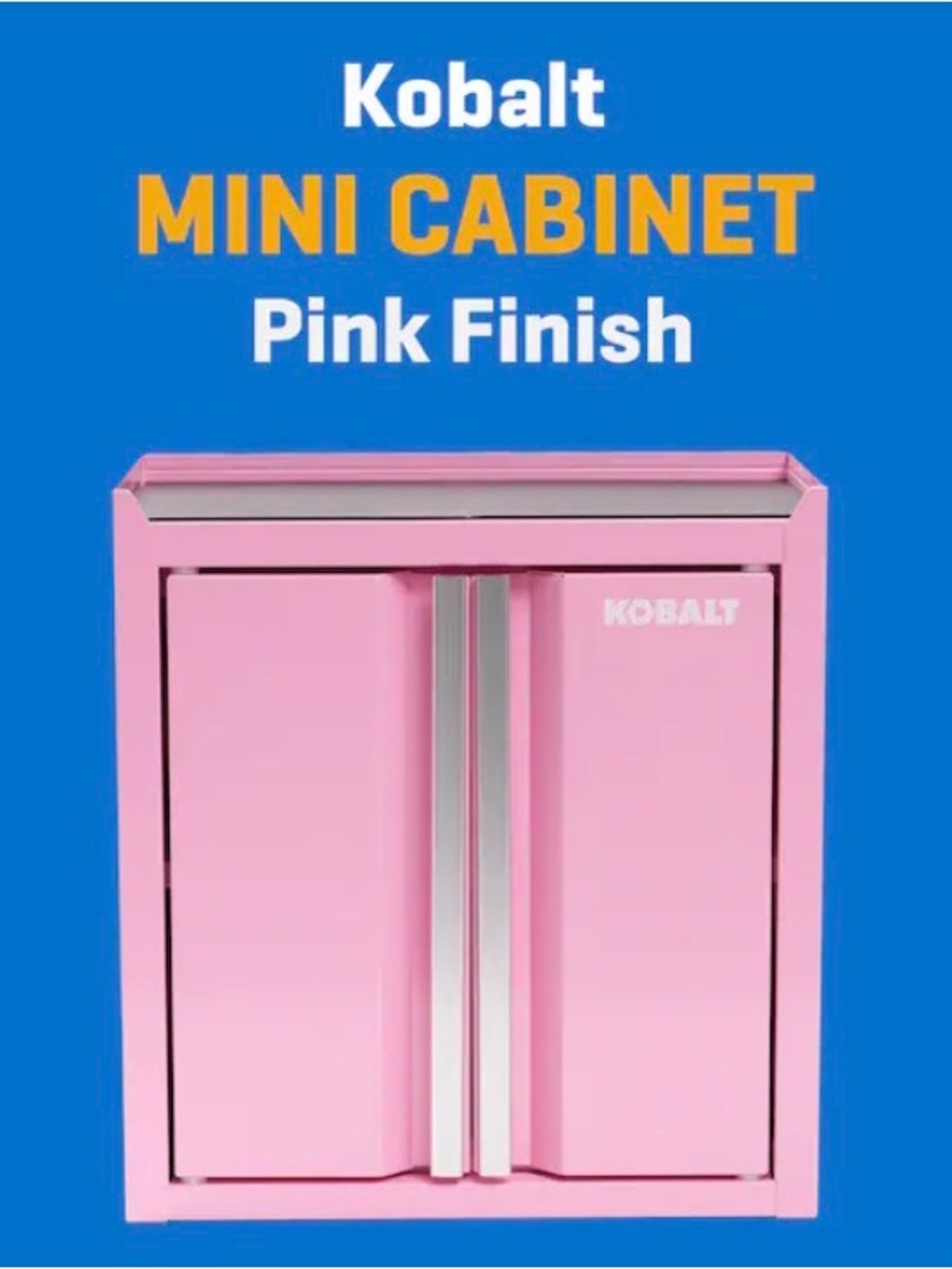 Kobalt Mini Cabinet: New in Box, light pink finish, hard to find